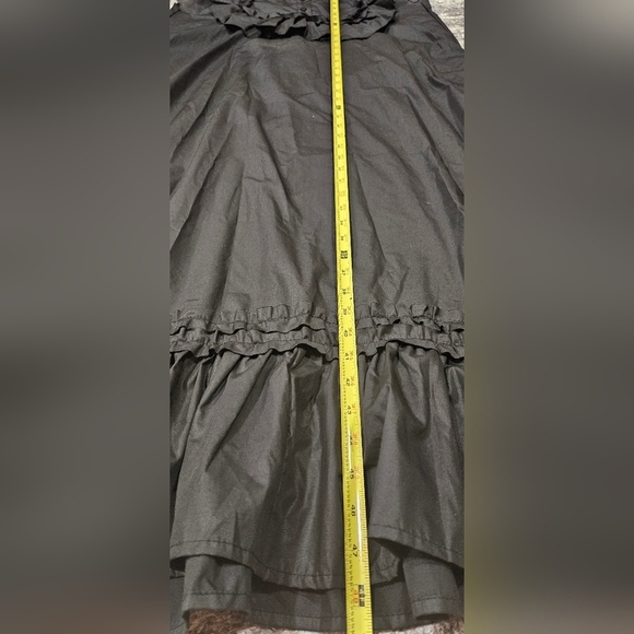 Elegant Black Ruffled Women's Dress Size S - Picture 8 of 8